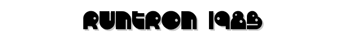RunTron 1983 font